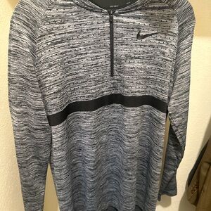 Nike Golf Black and Gray Quarter-Zip Pullover
